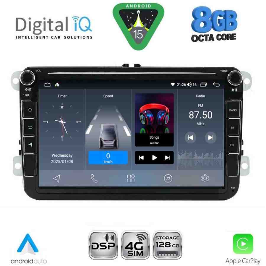 DIGITAL IQ BLM 579_CPA (8" DECK) MULTIMEDIA OEM for VW – SKODA – SEAT GROUP mod. 2004-2018