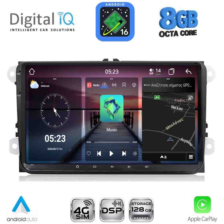 DIGITAL IQ BLM 580_CPA (9" DECK) MULTIMEDIA OEM for VW – SKODA – SEAT GROUP mod. 2004-2018