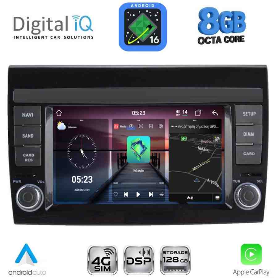 DIGITAL IQ BLM 597_CPA (7" DECK) MULTIMEDIA OEM for FIAT BRAVO mod. 2007-2019