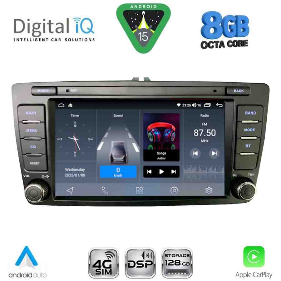 DIGITAL IQ BLM 705_CPA (7" DECK) MULTIMEDIA OEM for SKODA OCTAVIA 5 mod. 2005-2012