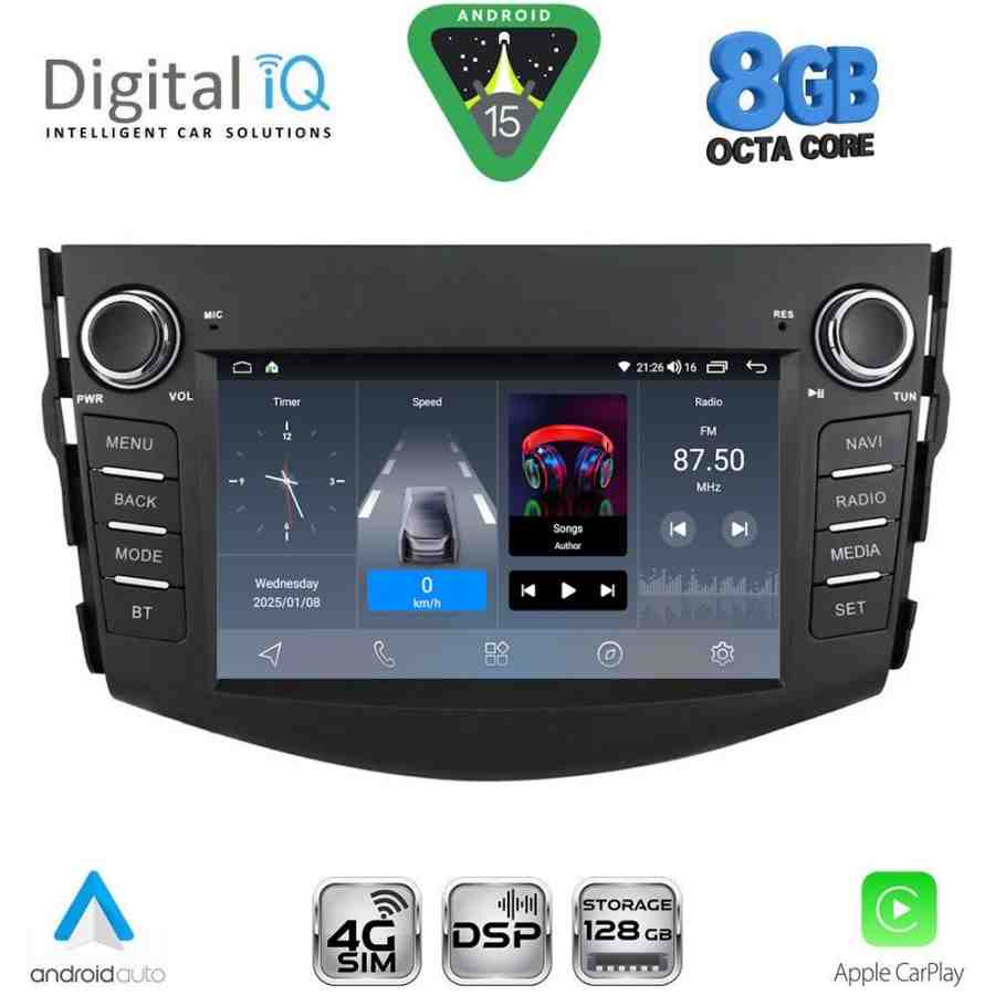 DIGITAL IQ BLM 717_CPA (7" DECK) MULTIMEDIA OEM for TOYOTA RAV 4 mod. 2006-2012
