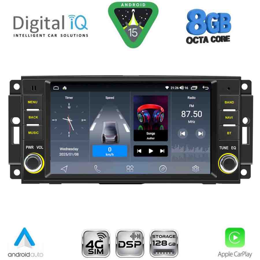 DIGITAL IQ BLM 724_CPA (7" DECK) MULTIMEDIA OEM for JEEP ALL mod. 2005-2018