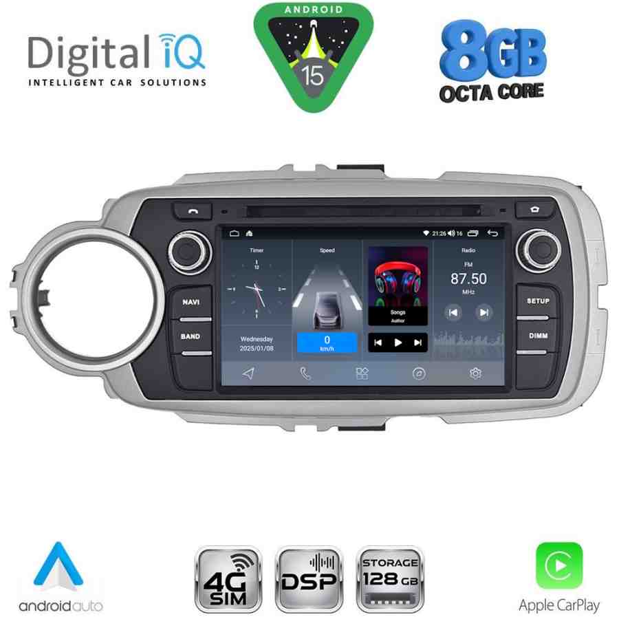 DIGITAL IQ BLM 730_CPA (7" DECK) MULTIMEDIA OEM for TOYOTA YARIS mod. 2011-2020