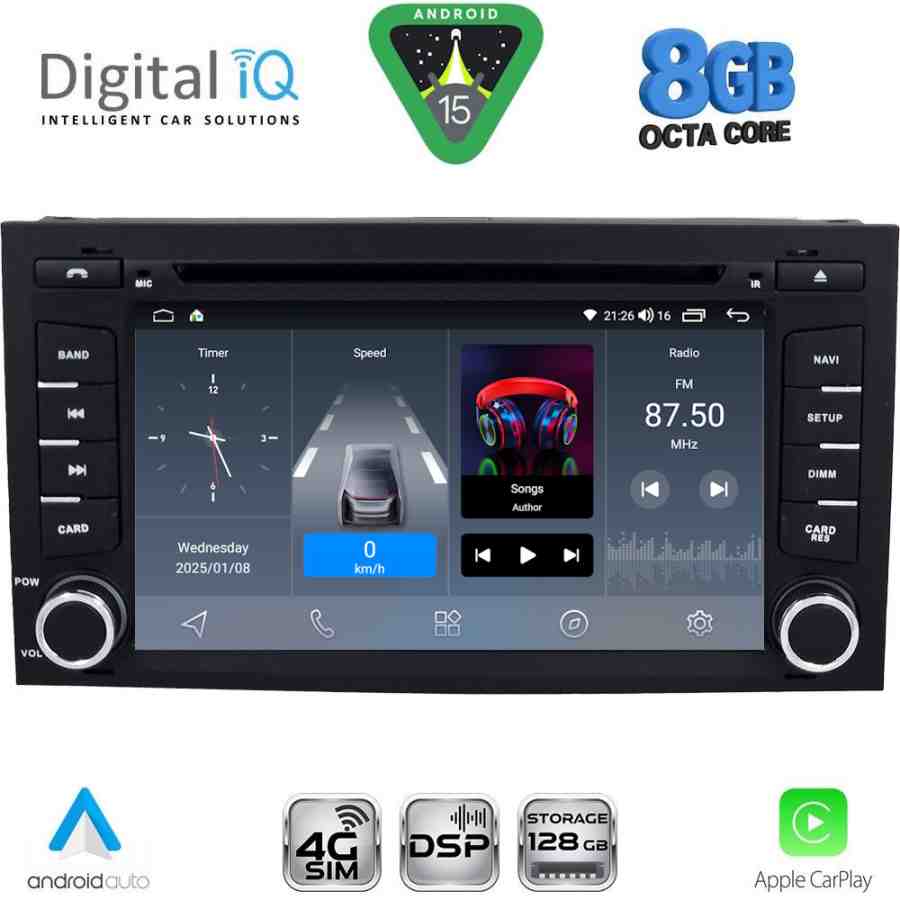 DIGITAL IQ BLM 747_CPA (7" DECK) MULTIMEDIA OEM for SEAT LEON mod. 2012> – IBIZA mod. 2015-2017