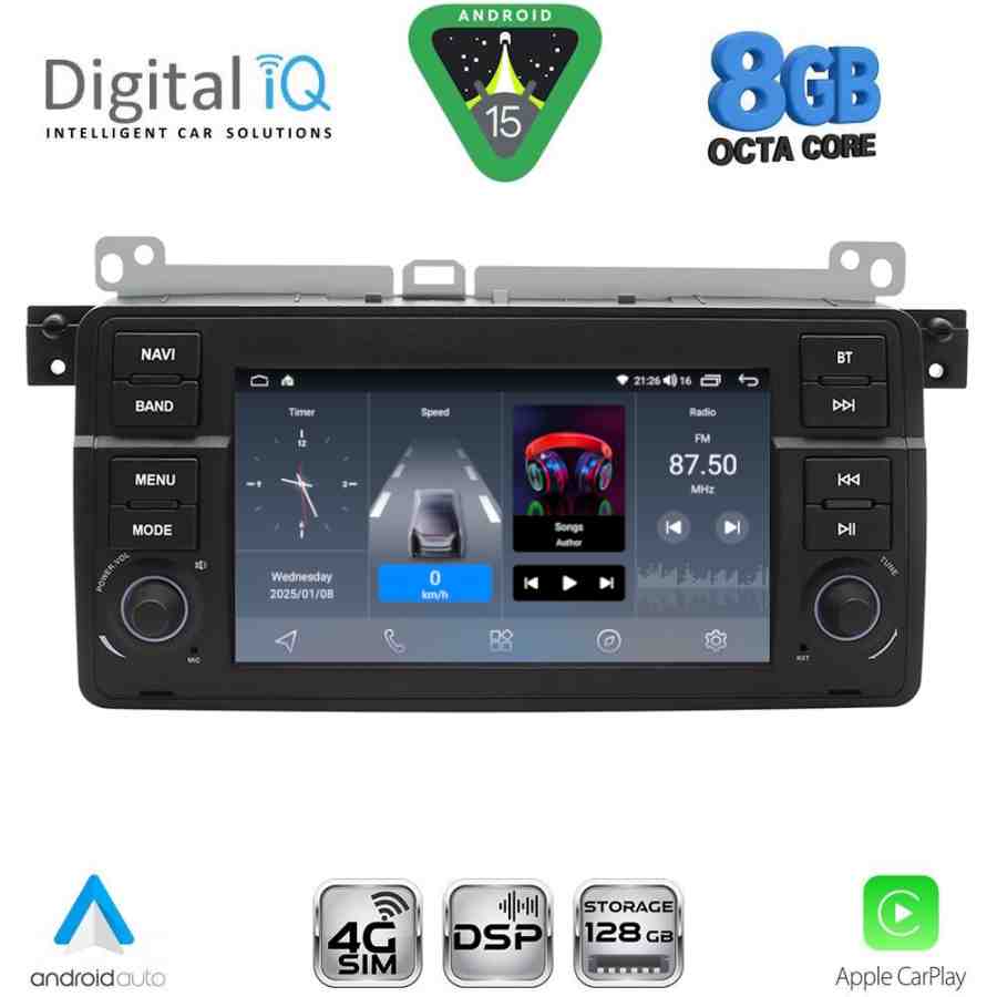 DIGITAL IQ BLM 752_CPA (7" DECK) MULTIMEDIA OEM for BMW S.3 (E46) mod. 1998-2005