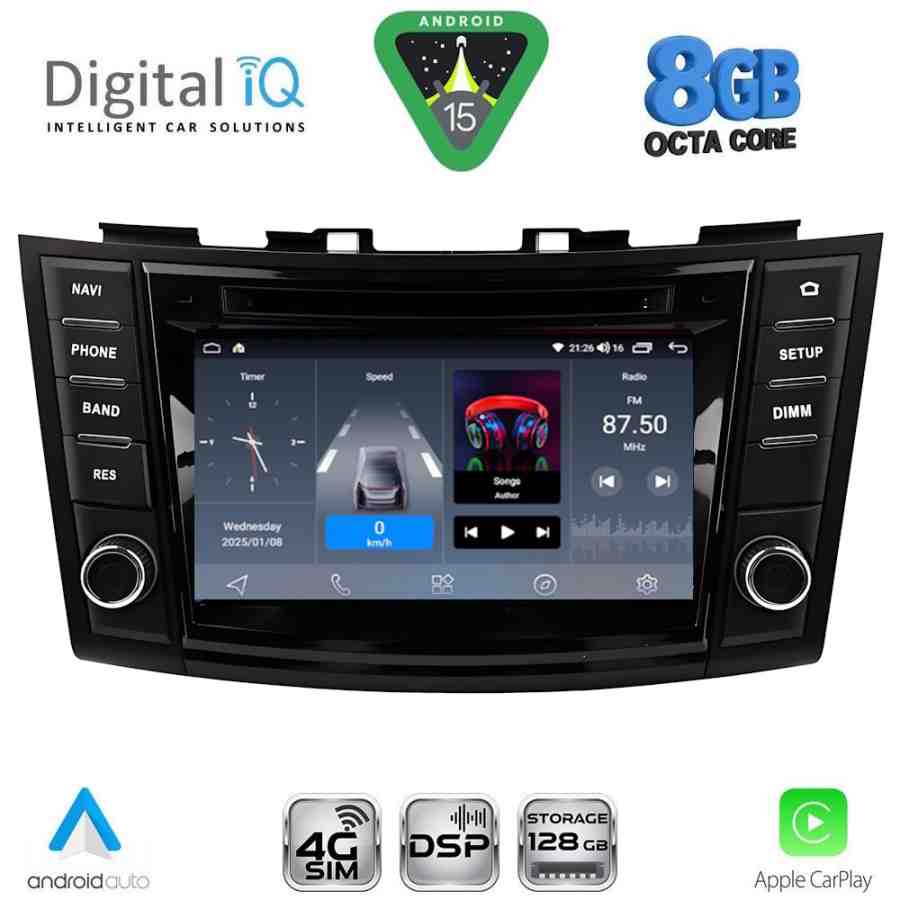 DIGITAL IQ BLM 777_CPA (7" DECK) MULTIMEDIA OEM for SUZUKI SWIFT mod. 2011-2016
