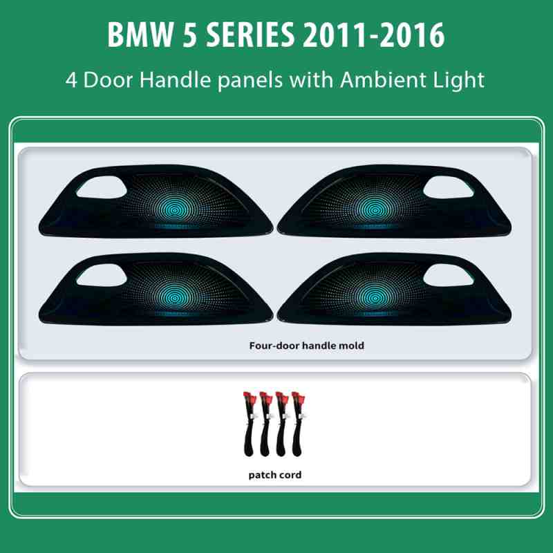 DIQ AMBIENT BMW S.5 BMPJ26 (Digital iQ Ambient Light for BMW Series 5 (F10 - F11 - F18) mod.2011-2016, Door Handle Panels)