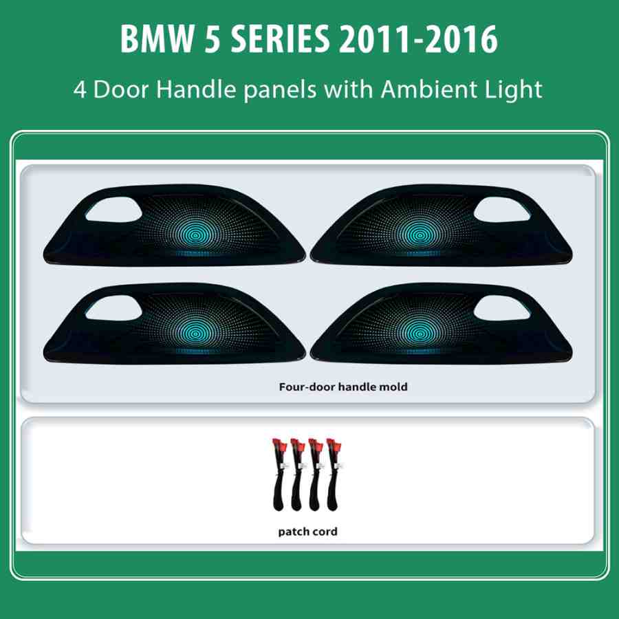 DIQ AMBIENT BMW S.5 BMPJ26 (Digital iQ Ambient Light for BMW Series 5 (F10 - F11 - F18) mod.2011-2016, Door Handle Panels)