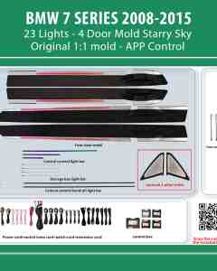 DIQ AMBIENT BMW S.7 BM14Y (Digital iQ Ambient Light for BMW Series 7 (F01 - F02) mod. 2008-2015 with 23 Lights, Starry Sky)