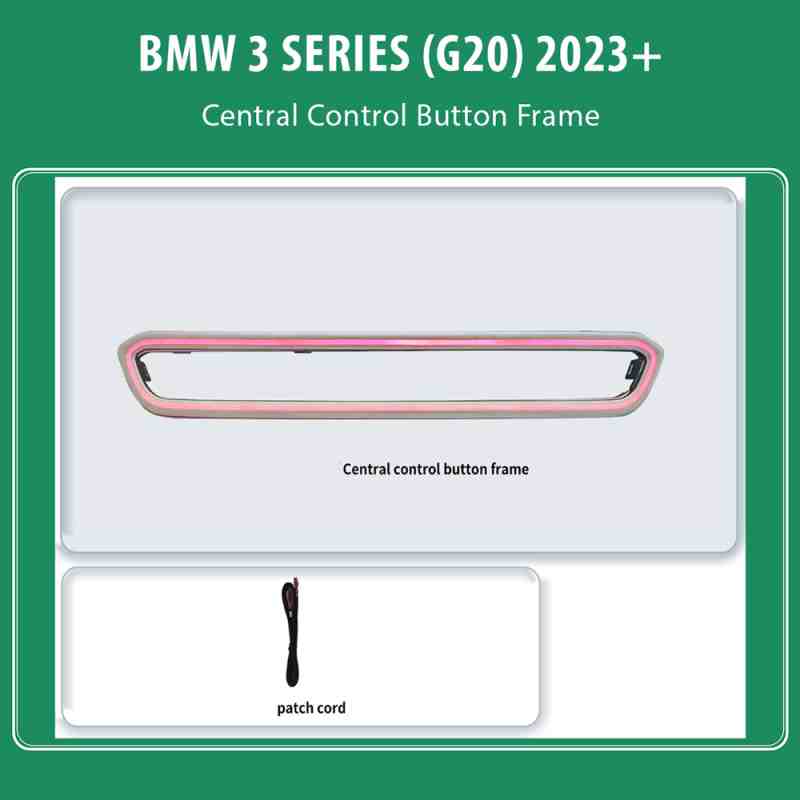 DIQ AMBIENT BMW S.3 (G20) FRAME (Digital iQ Co-Pilot Trim for BMW Series 3 mod. 2023+ FACELIFT, Buttons Frame)