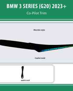 DIQ AMBIENT BMW S.3 (G20) CO-PILOT TRIM (Digital iQ Co-Pilot Trim for BMW Series 3 mod. 2023+ FACELIFT)
