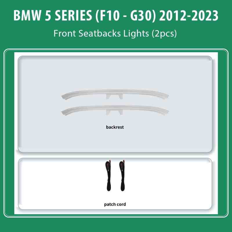 DIQ AMBIENT BMW S.5 (ST) (F10- G30) mod. 2012-2023 for Front seatback (Digital iQ Ambient Light for BMW Series 5 mod.2012-2023, Seatback Lights)