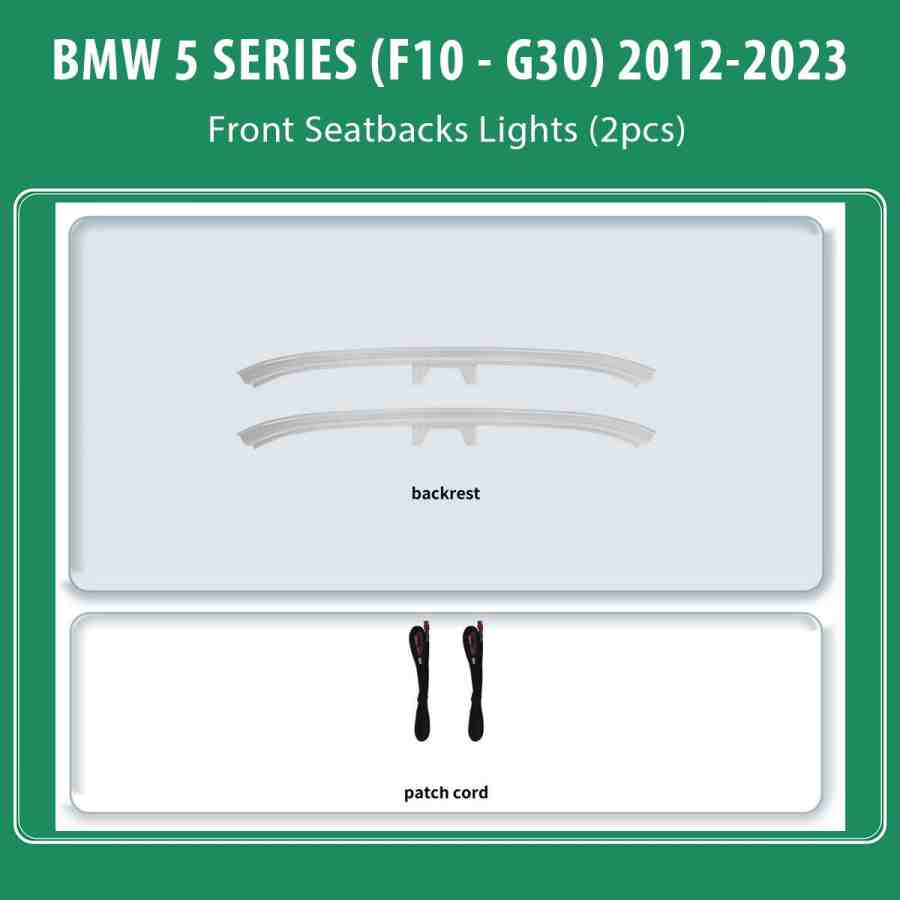 DIQ AMBIENT BMW S.5 (ST) (F10- G30) mod. 2012-2023 for Front seatback (Digital iQ Ambient Light for BMW Series 5 mod.2012-2023, Seatback Lights)