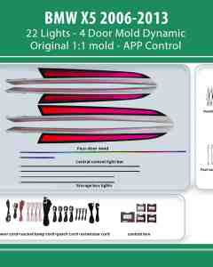 DIQ AMBIENT BMW X5 BM16D (Digital iQ Ambient Light for BMW X5 (E70) mod. 2006-2013 with 22 Lights, Dynamic)