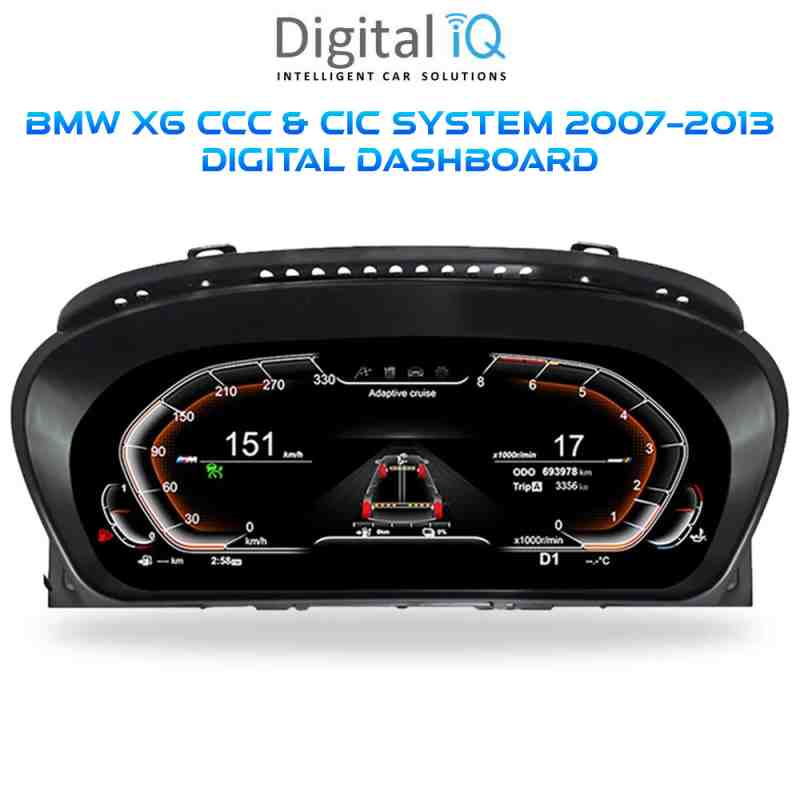 DIGITAL IQ DDD 977_DC (12.3in) DIGITAL INSTRUMENT CLUSTER for BMW X6 (E71) mod. 2007-2013 with CCC-CIC