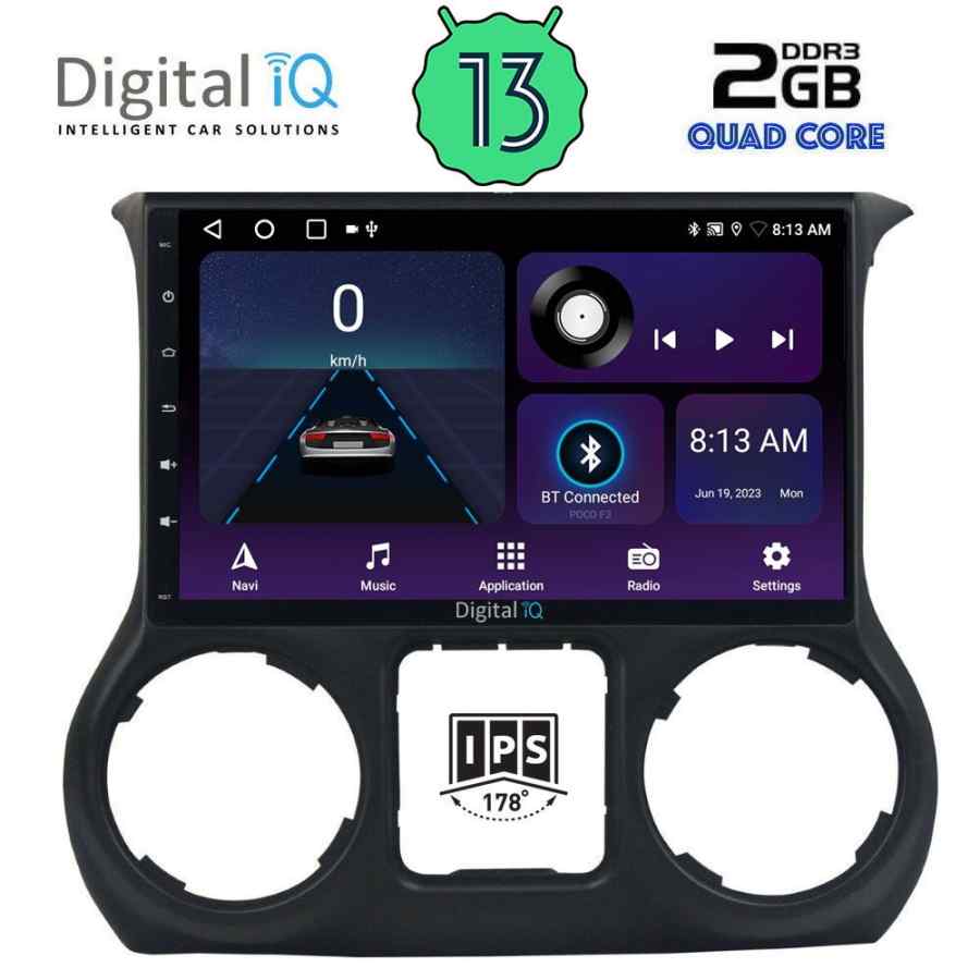 DIGITAL IQ BXB 1296_GPS (10inc) MULTIMEDIA TABLET OEM JEEP WRANGLER  mod. 2014-2017