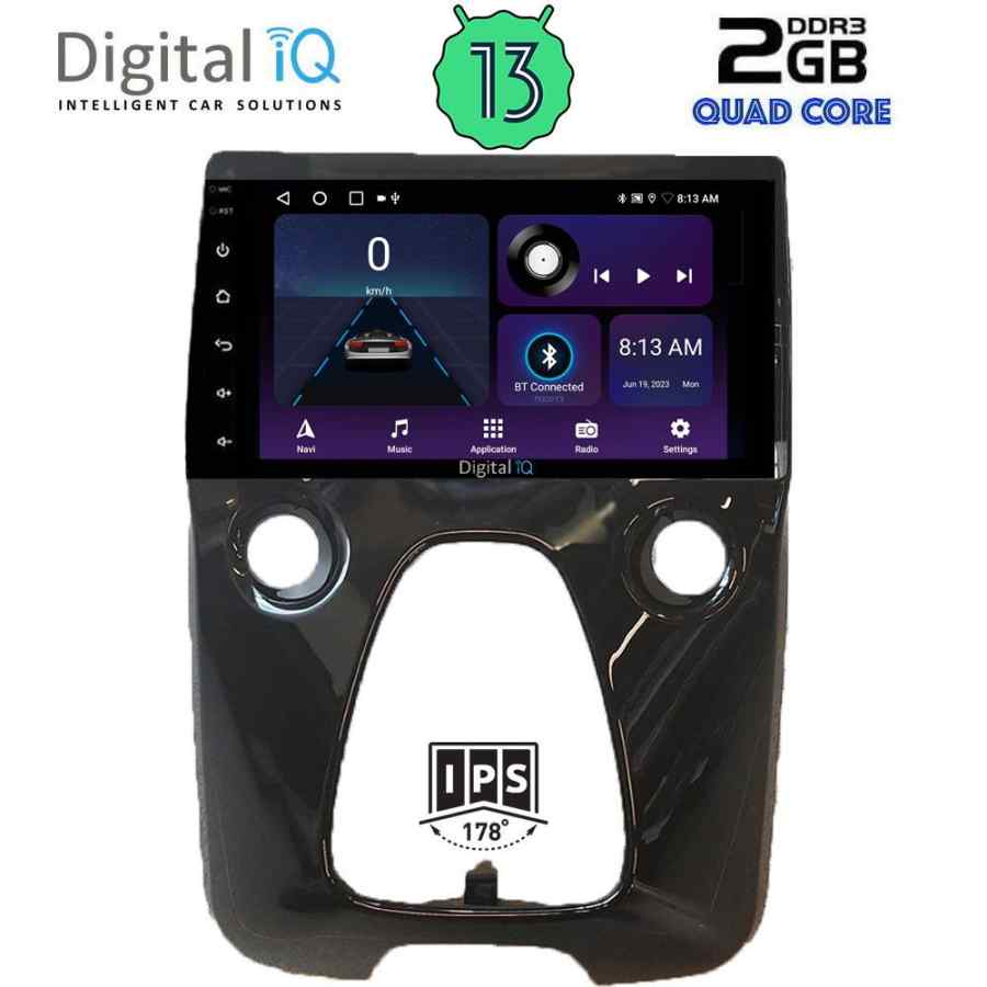 DIGITAL IQ BXB 1708_GPS A/C (10inc) MULTIMEDIA TABLET OEM CITROEN C1-PEUGEOT 108-TOYOTA AYGO mod. 2014>