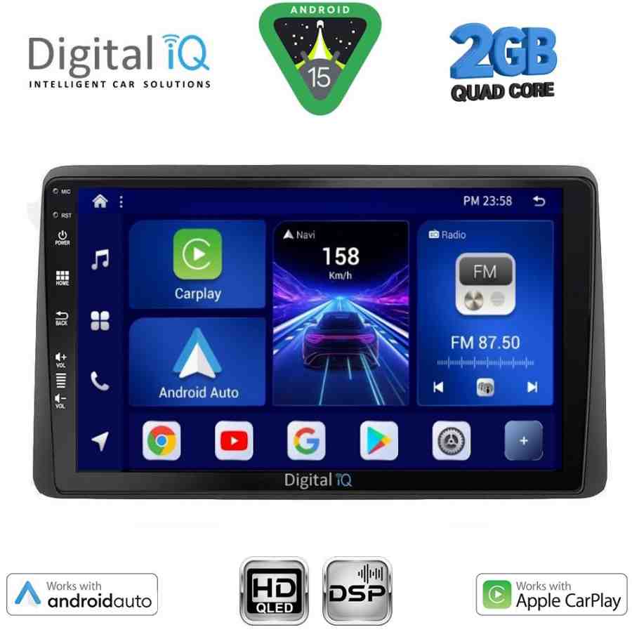 DIGITAL IQ BXC 3104_CPAA (10inc) MULTIMEDIA TABLET for DACIA DUSTER mod. 2019-2025