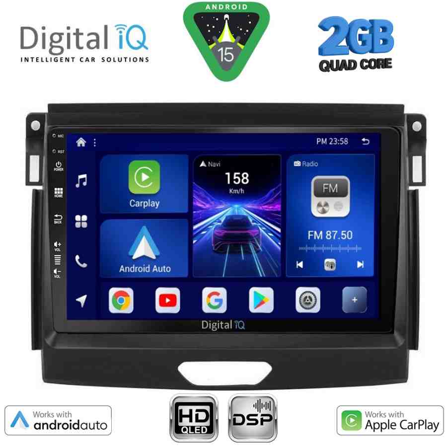 DIGITAL IQ BXC 3172A_CPAA (9inc) MULTIMEDIA TABLET for FORD RANGER mod. 2015-2018
