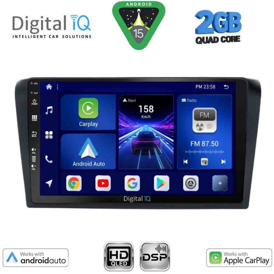 DIGITAL IQ BXC 3365_CPAA (9inc) MULTIMEDIA TABLET for MAZDA 3 mod. 2003-2008
