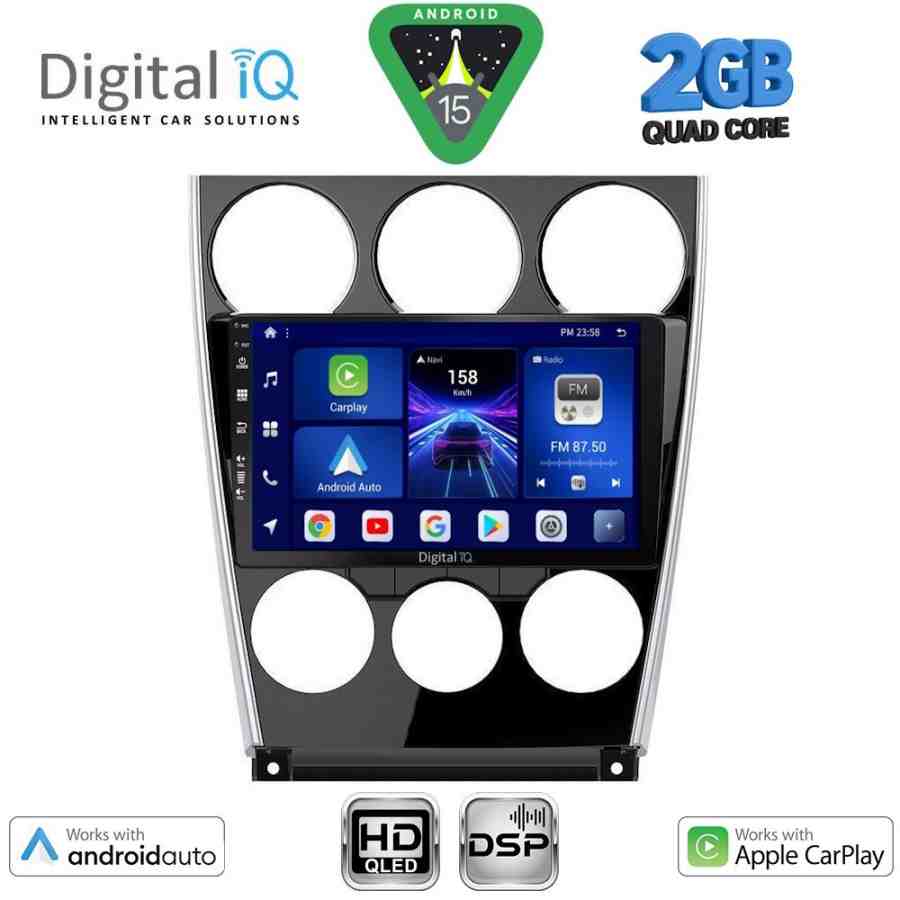 DIGITAL IQ BXC 3375_CPAA (9inc) MULTIMEDIA TABLET for MAZDA 6 (FACELIFT) mod. 2005-2008