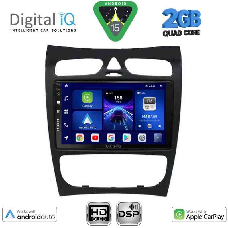 DIGITAL IQ BXC 3406_CPAA (9inc) MULTIMEDIA TABLET for MERCEDES CLK (W209) mod. 2000-2004
