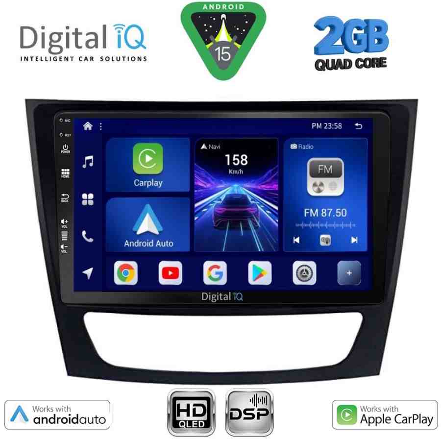 DIGITAL IQ BXC 3408_CPAA (9inc) MULTIMEDIA TABLET for MERCEDES E (W211) – CLS (W219) mod. 2003-2009
