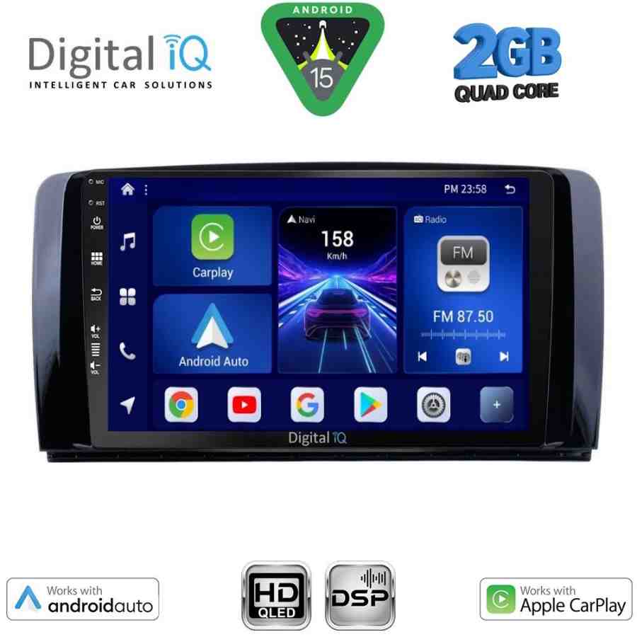 DIGITAL IQ BXC 3422_CPAA (9inc) MULTIMEDIA TABLET for MERCEDES R (W251) mod. 2006-2015