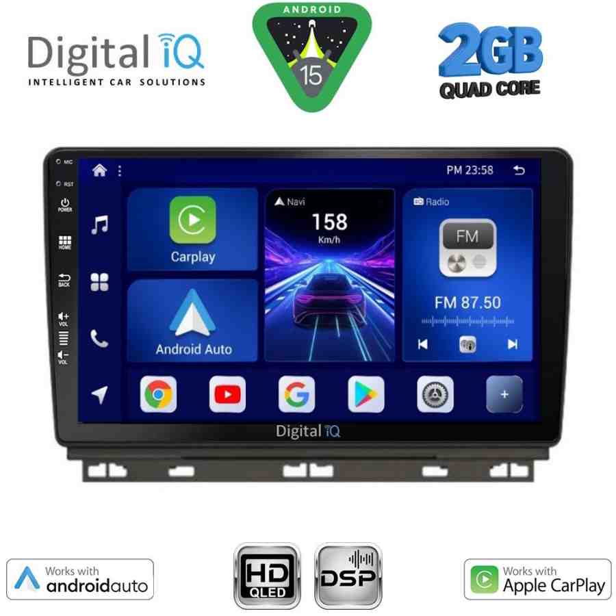 DIGITAL IQ BXC 3546_CPAA (9inc) MULTIMEDIA TABLET for RENAULT CLIO - CAPTUR mod. 2019-2026