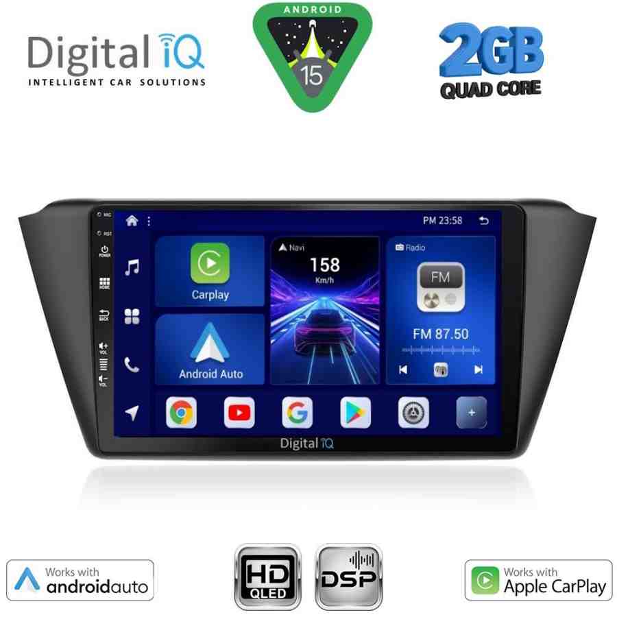 DIGITAL IQ BXC 3582_CPAA (9inc) MULTIMEDIA TABLET for SKODA FABIA mod. 2015-2022