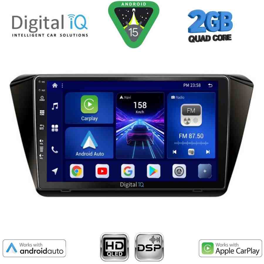 DIGITAL IQ BXC 3605_CPAA (10inc) MULTIMEDIA TABLET for SKODA SUPERB mod. 2015-2023