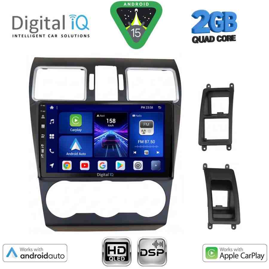 DIGITAL IQ BXC 3663A_CPAA (9inc) MULTIMEDIA TABLET for SUBARU FORESTER – IMPREZA – XV mod. 2013-2019