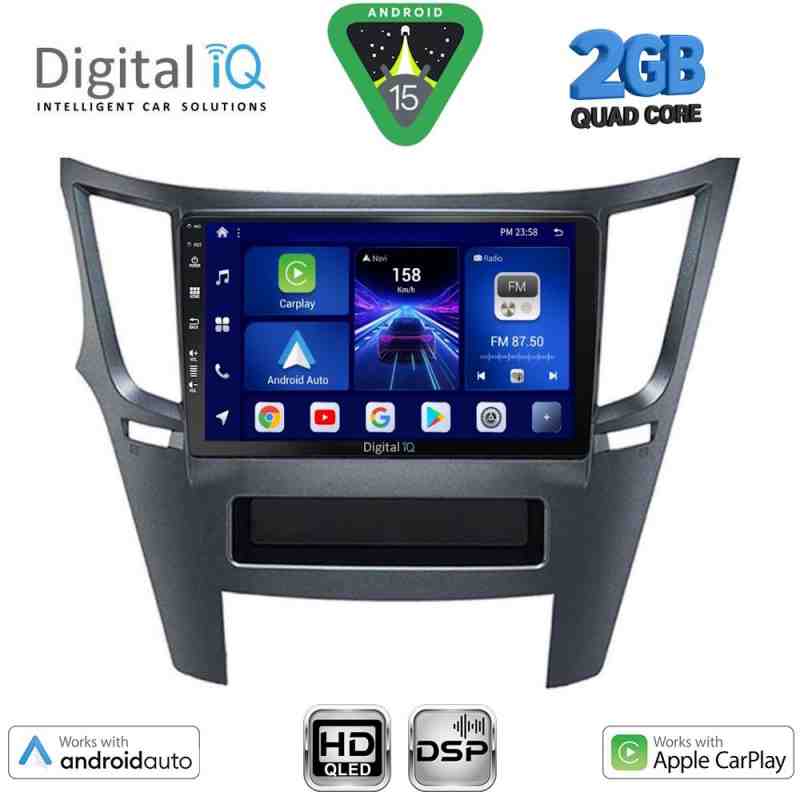 DIGITAL IQ BXC 3667_CPAA (9inc) MULTIMEDIA TABLET for SUBARU LEGACY – OUTBACK mod. 2009-2014