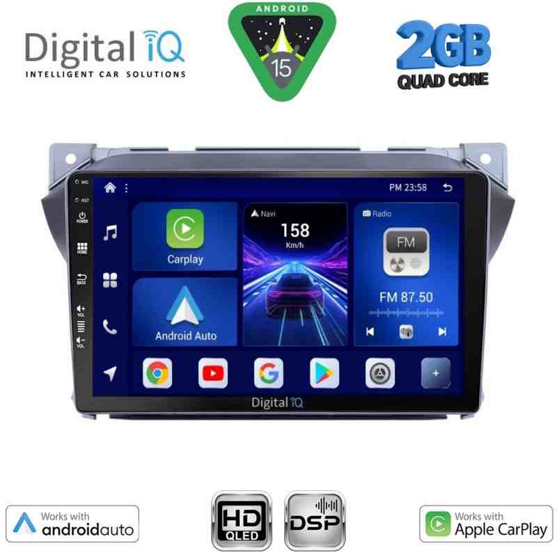 DIGITAL IQ BXC 3670_CPAA (9inc) MULTIMEDIA TABLET for SUZUKI ALTO - NISSAN PIXO mod. 2009-2014