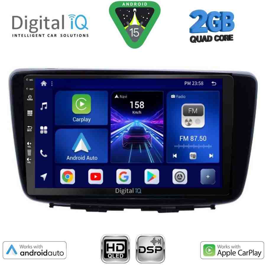 DIGITAL IQ BXC 3672_CPAA (9inc) MULTIMEDIA TABLET for SUZUKI BALENO mod. 2016-2022