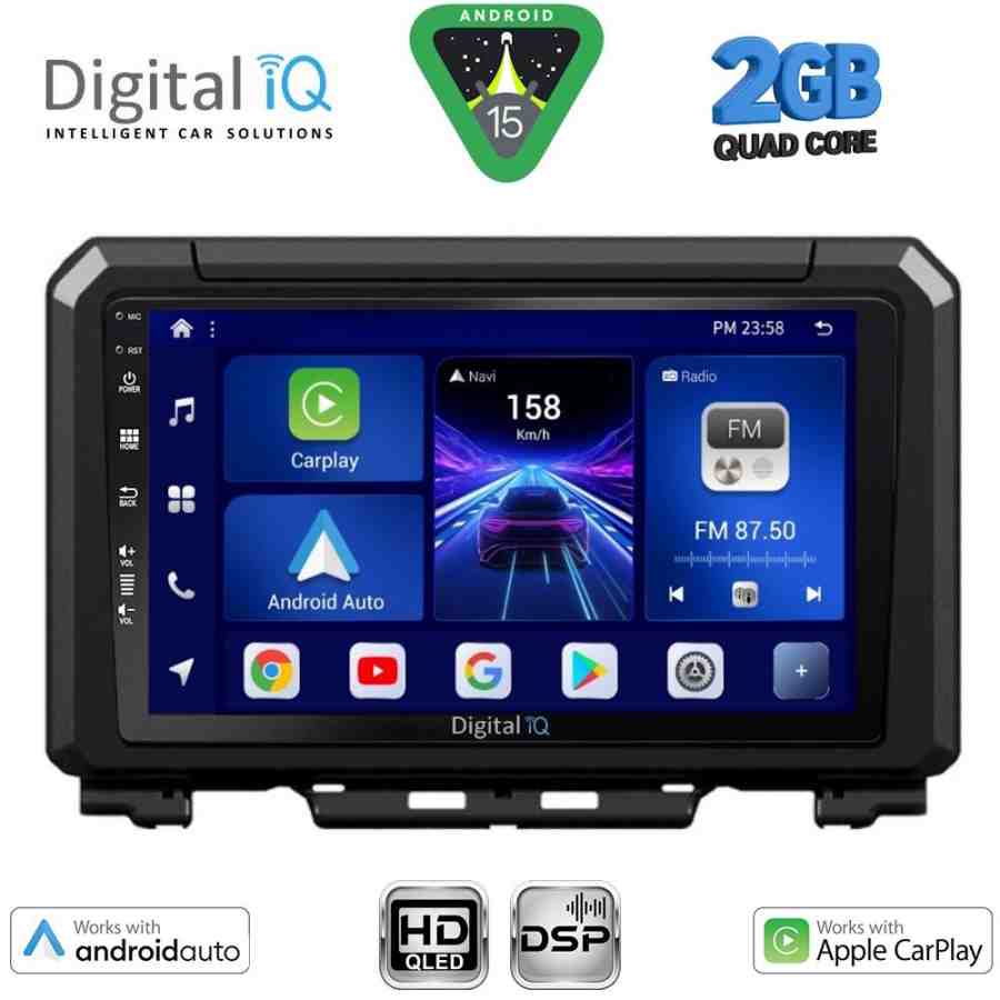 DIGITAL IQ BXC 3679_CPAA (9inc) MULTIMEDIA TABLET for SUZUKI JIMNY mod. 2017-2026
