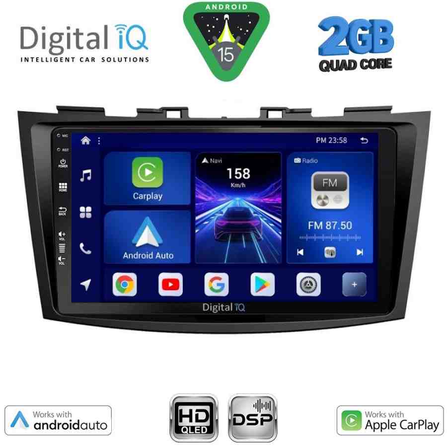 DIGITAL IQ BXC 3685_CPAA (9inc) MULTIMEDIA TABLET for SUZUKI SWIFT mod. 2011-2016