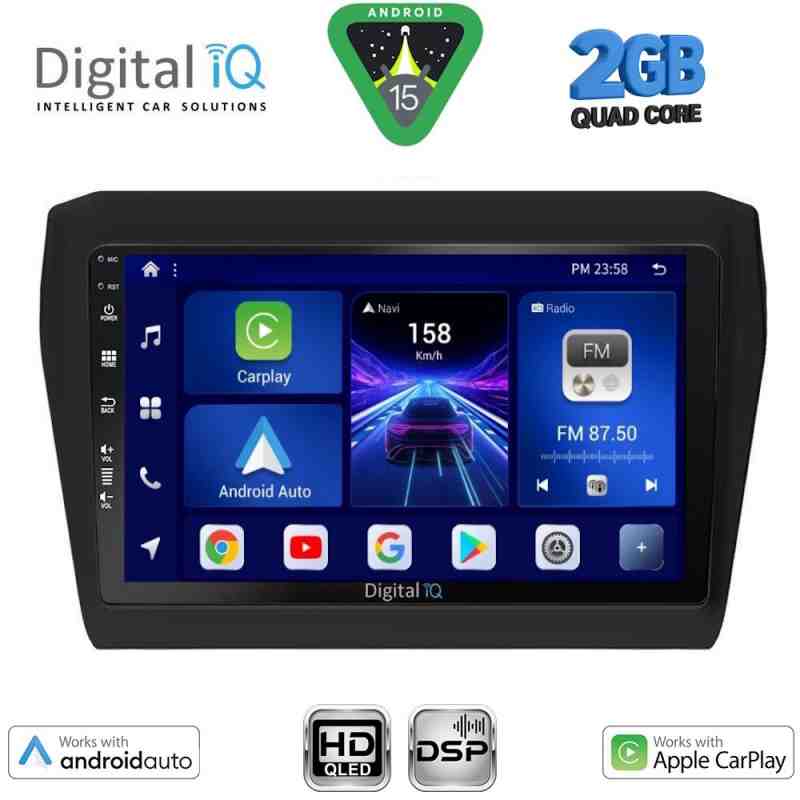 DIGITAL IQ BXC 3686_CPAA (9inc) MULTIMEDIA TABLET for SUZUKI SWIFT mod. 2017-2025