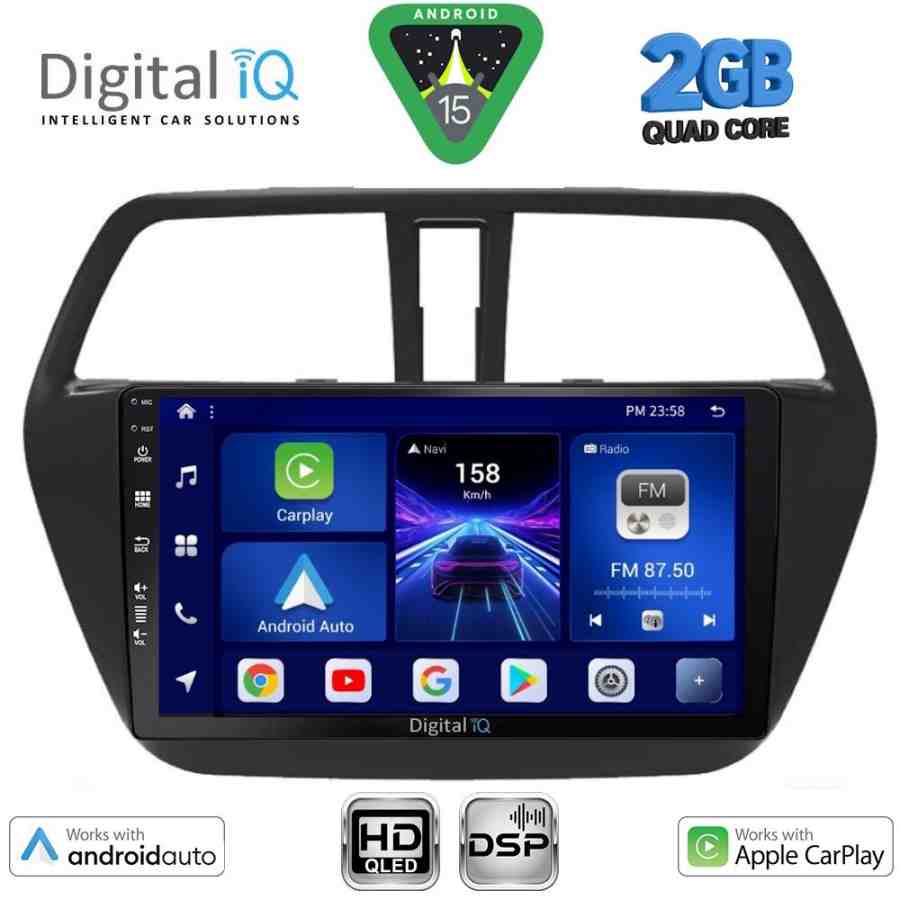 DIGITAL IQ BXC 3689_CPAA (9inc) MULTIMEDIA TABLET for SUZUKI SX4 S-CROSS mod. 2014-2021