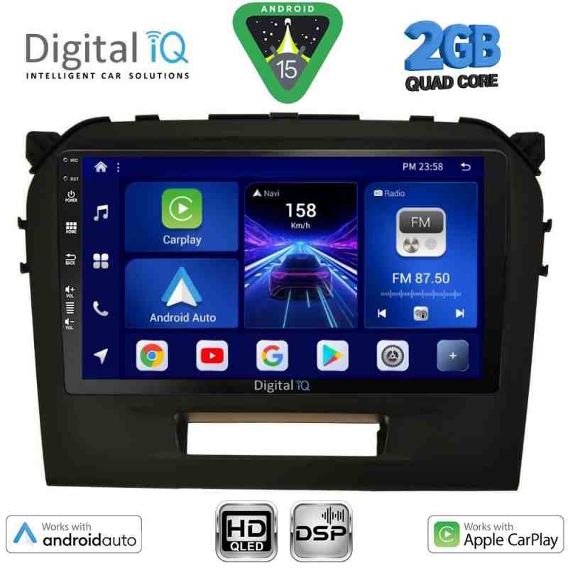 DIGITAL IQ BXC 3697_CPAA (9inc) MULTIMEDIA TABLET for SUZUKI VITARA mod. 2016-2025