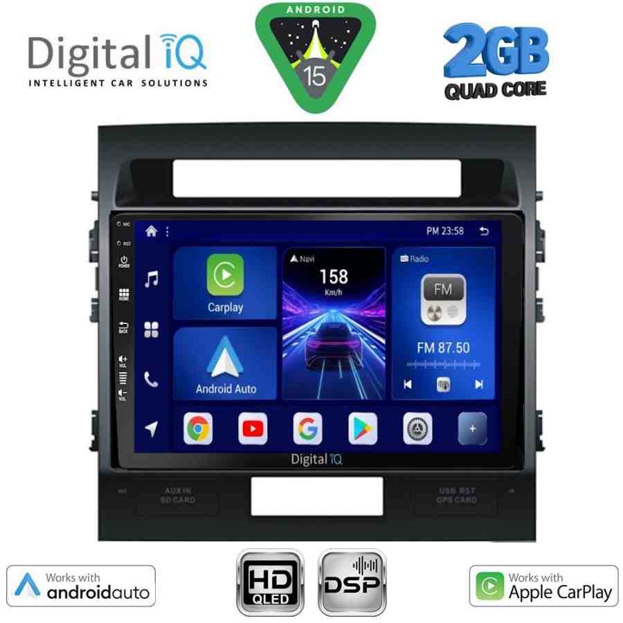 DIGITAL IQ BXC 3724_CPAA (10inc) MULTIMEDIA TABLET for TOYOTA LANDCRUISER mod. 2008-2015
