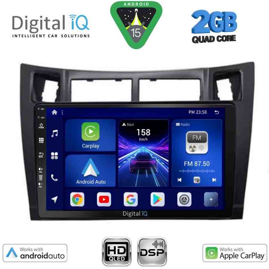 DIGITAL IQ BXC 3736_CPAA (9inc) MULTIMEDIA TABLET for TOYOTA YARIS mod. 2006-2011