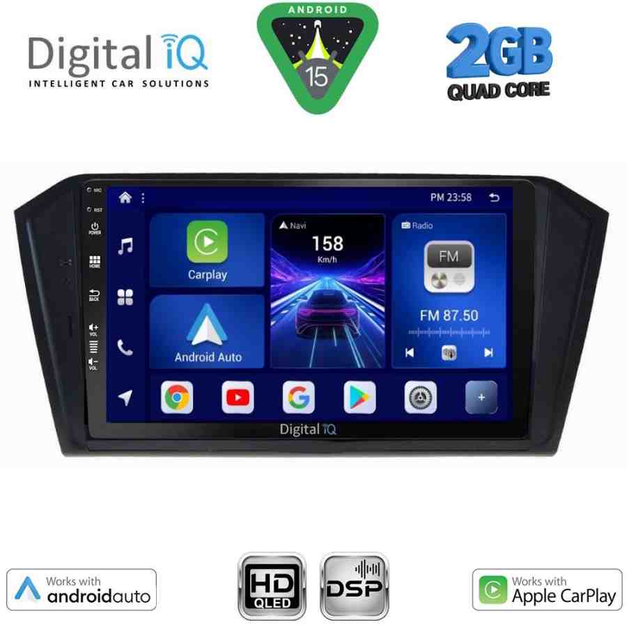 DIGITAL IQ BXC 3750_CPAA (10inc) MULTIMEDIA TABLET for VW PASSAT mod. 2016-2023