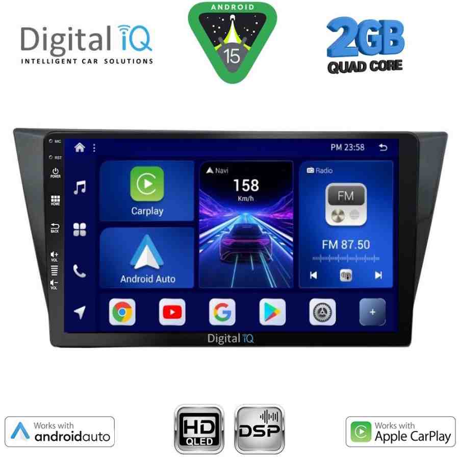 DIGITAL IQ BXC 3761_CPAA (10inc) MULTIMEDIA TABLET for  VW TIGUAN  mod. 2016-2024