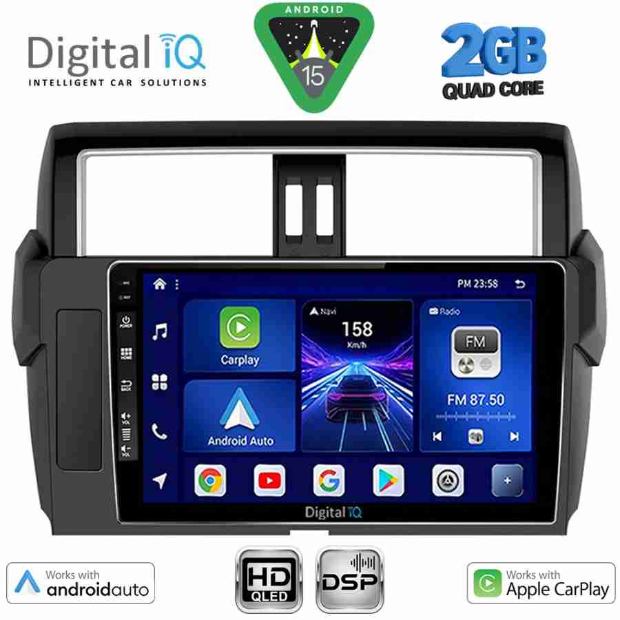DIGITAL IQ BXC 3777_CPAA (10inc) MULTIMEDIA TABLET for TOYOTA PRADO mod. 2014-2017