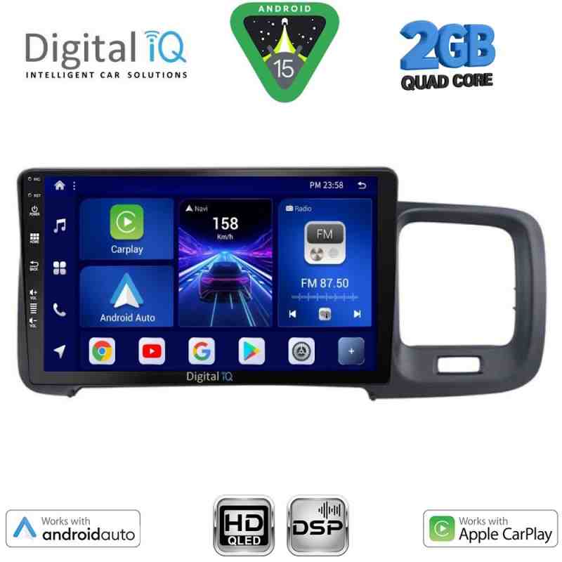 DIGITAL IQ BXC 3785_CPAA (9inc) MULTIMEDIA TABLET for VOLVO S60 mod. 2010-2018