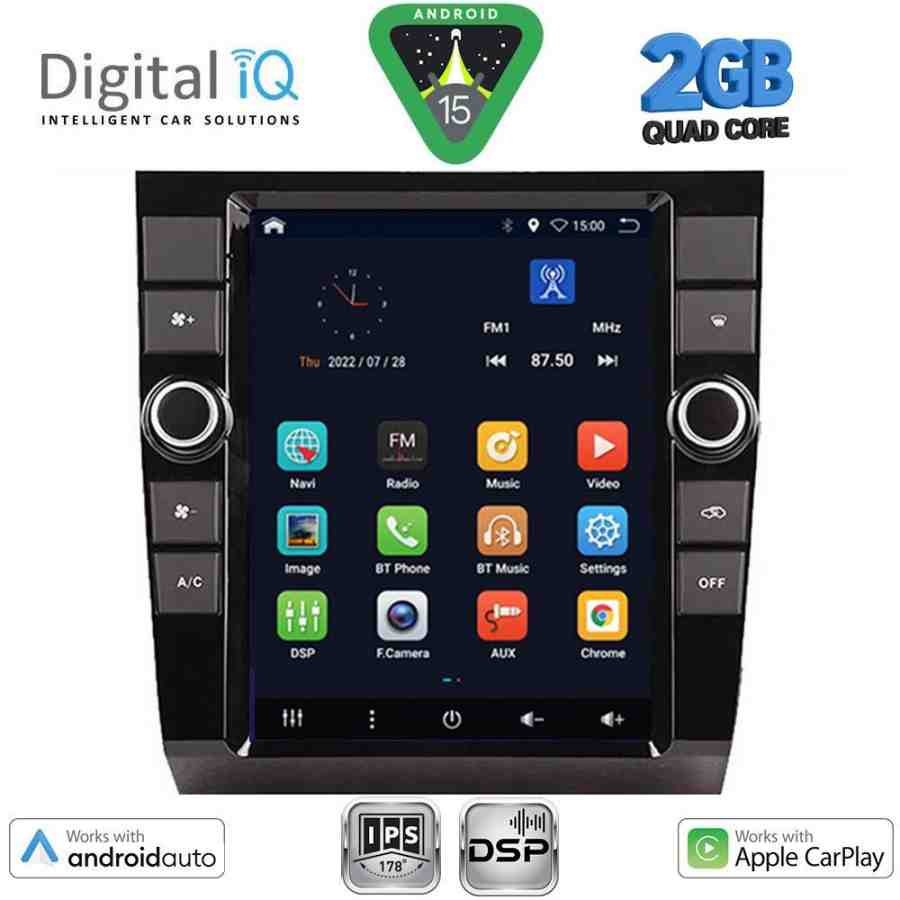 DIGITAL IQ BXC 3904_CPAA TESLA STYLE for AUDI A4 mod. 2002-2008