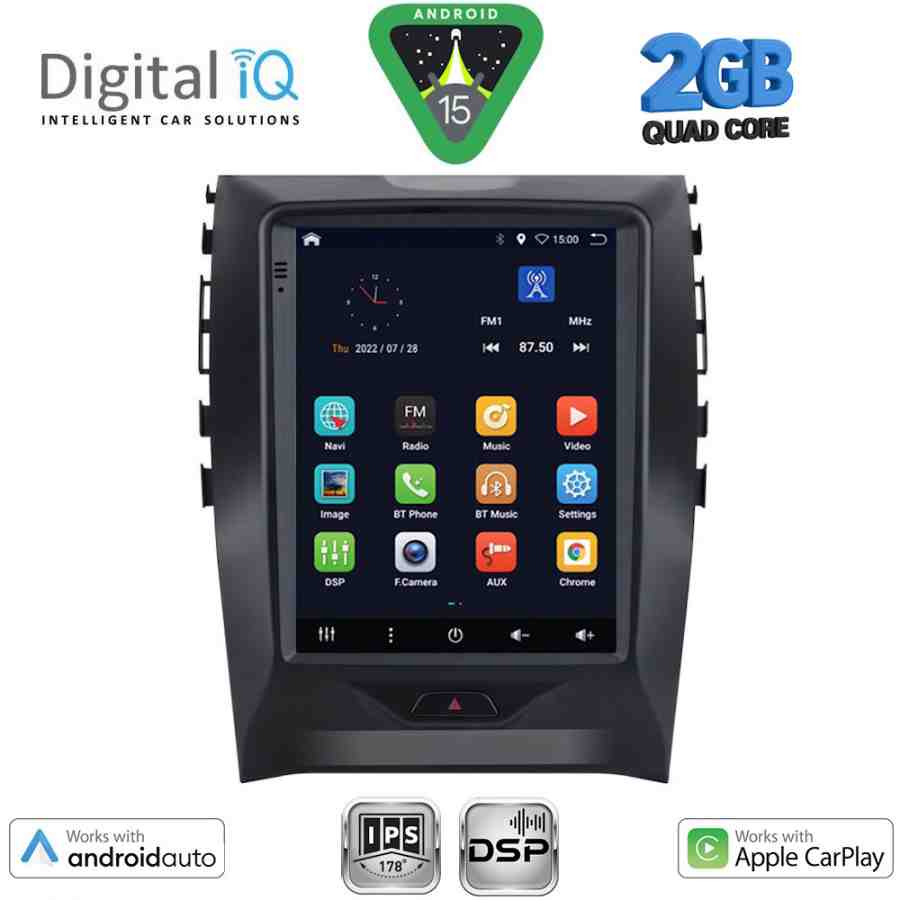 DIGITAL IQ BXC 3951_CPAA TESLA STYLE for FORD EDGE mod. 2015-2023