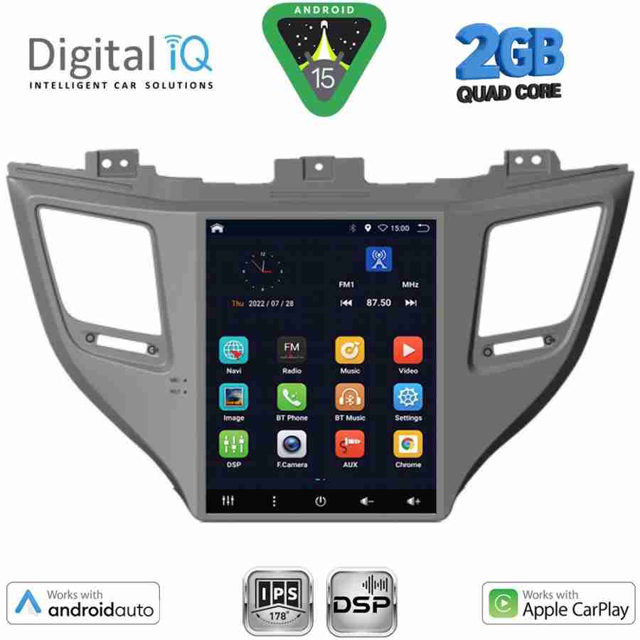 DIGITAL IQ BXC 3997_CPAA TESLA STYLE for HYUNDAI TUCSON mod. 2015-2019