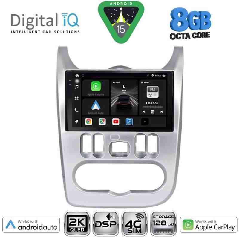 DIGITAL IQ BXF 11101SL_CPAA (9inc) MULTIMEDIA TABLET for DACIA DUSTER – LOGAN – SANDERO mod. 2006-2012 (SILVER)